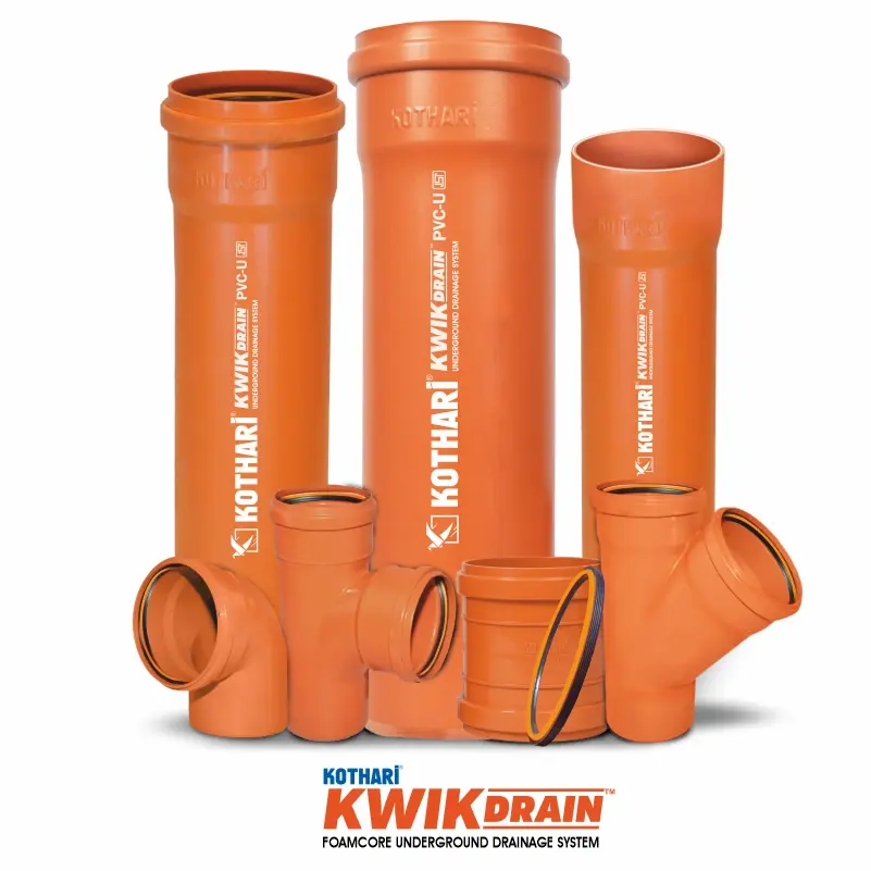 Kothari KwikDrain foamcore underground drainage pipes and fittings
